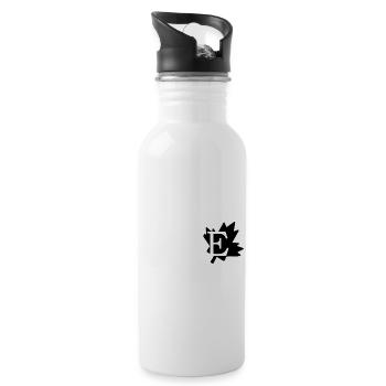 Liebe Ahornblatt von Kanada - Trinkflasche mit integriertem Trinkhalm - Weiß - Rechts
