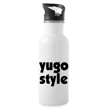 Yugo Style - Water bottle with straw - white - Right