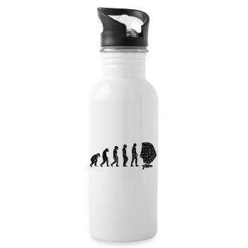 Surf Kitesurfer Windsurfer Windsurfer Windsurfing Cadeau - Gourde avec paille intégrée - blanc - Droite