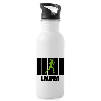 Biking Running Marathon Triathlon Bike - Water bottle with straw - white - Right