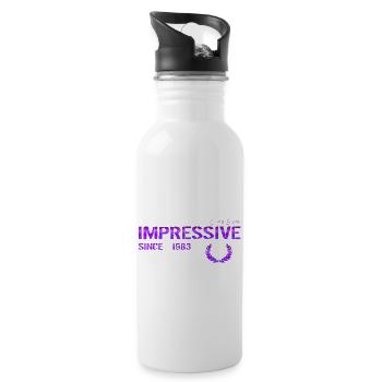 Impressive since 1983 - Water bottle with straw - white - Right