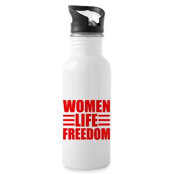 Women life freedom - Gourde avec paille intégrée - blanc - Droite