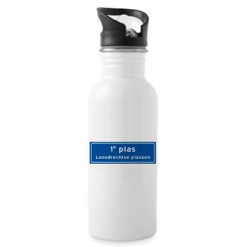 Loosdrechtse plassen 1st plas - Water bottle with straw - white - Right