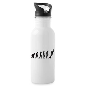 Basketballteam Basketball Basketballspieler - Trinkflasche mit integriertem Trinkhalm - Weiß - Rechts