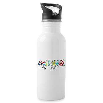 Science Science Science Scientifique Laboratoire de physique ADN - Gourde avec paille intégrée - blanc - Droite
