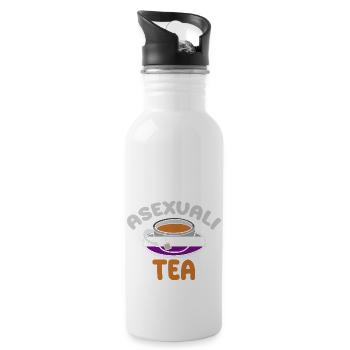 AsexuStyle: Asexuali-tea - Water bottle with straw - white - Right