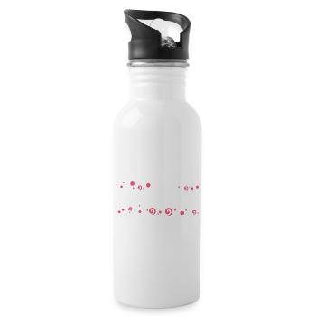 Frankreich Montpellier - Trinkflasche mit integriertem Trinkhalm - Weiß - Rechts
