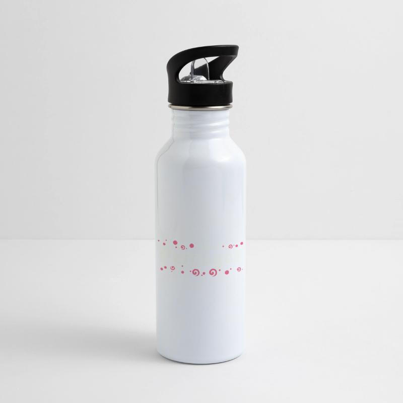 Trinkflasche mit integriertem Trinkhalm