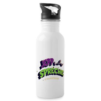 geburtstagsgeschenkidee hunderassen - Trinkflasche mit integriertem Trinkhalm - Weiß - Rechts