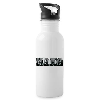 MAMA - Trinkflasche mit integriertem Trinkhalm - Weiß - Rechts