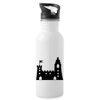 castle - Water bottle with straw - white - Right