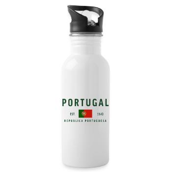 Portugal Est 1143 - Water bottle with straw - white - Right