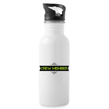 crew member - Water bottle with straw - white - Right