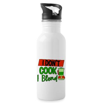 I Don't Cook I Blend 4 - Water bottle with straw - white - Right