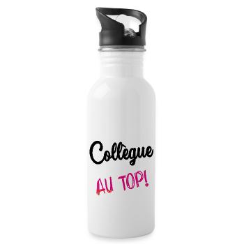 COLLEAGUE. HUMOR. RETIREMENT. RETIREMENT. RETIRED - Water bottle with straw - white - Right