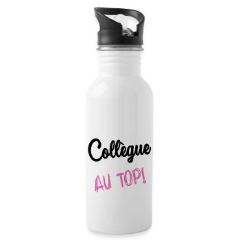 COLLEAGUE. HUMOR. RETIREMENT. RETIREMENT. RETIRED - Water bottle with straw - white - Right