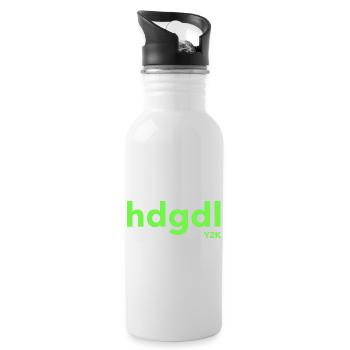hdgdl Y2K grün - Trinkflasche mit integriertem Trinkhalm - Weiß - Rechts