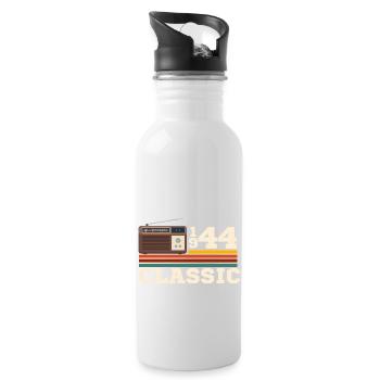 Anniversary 1944 retro classic - Water bottle with straw - white - Right