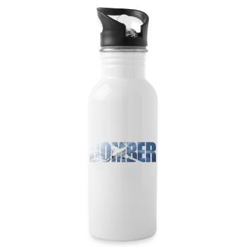 Bomber Tu-160 - Water bottle with straw - white - Right