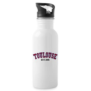 Toulouse Est. 1995 - Water bottle with straw - white - Right