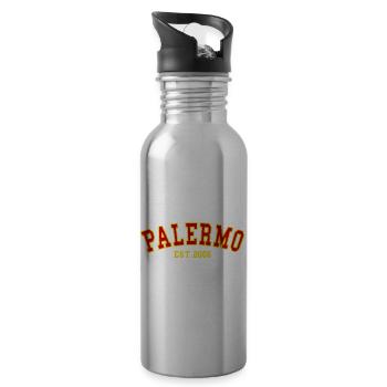 Palermo Est. 2006 - Trinkflasche mit integriertem Trinkhalm - Lightsilver - Rechts