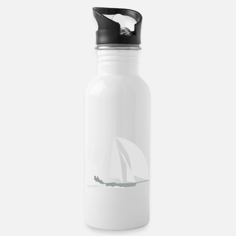 49ER SAILING - Trinkflasche mit integriertem Trinkhalm - Weiß