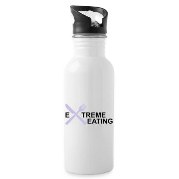 eat - Water bottle with straw - white - Right