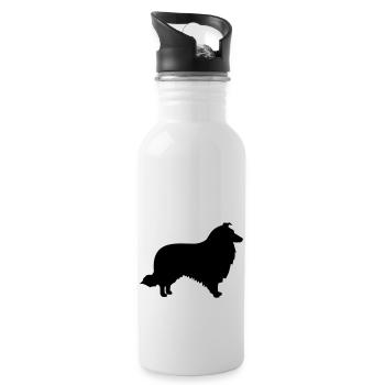 Collie - Water bottle with straw - white - Right