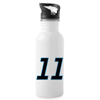 number_11 - Trinkflasche mit integriertem Trinkhalm - Weiß - Rechts