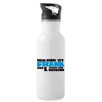 frank - Water bottle with straw - white - Right