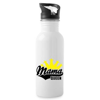 QUEEN Mama Krone 2C - Trinkflasche mit integriertem Trinkhalm - Weiß - Rechts