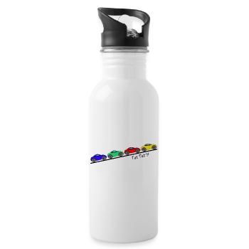 4 Autos für Kinder ... Tut Tut - Trinkflasche mit integriertem Trinkhalm - Weiß - Rechts