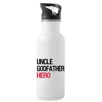 uncle - Water bottle with straw - white - Right