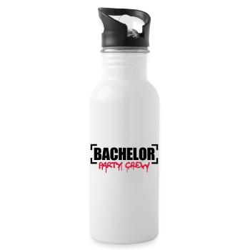 Bachelor Party Crew - Gourde avec paille intégrée - blanc - Droite