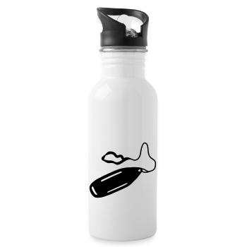 rescue_can_c1 - Gourde avec paille intégrée - blanc - Droite