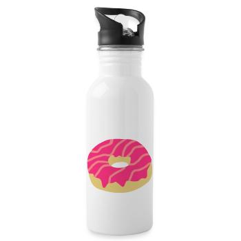 Donut - Water bottle with straw - white - Right