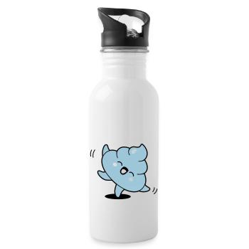 Kack kawaii - Trinkflasche mit integriertem Trinkhalm - Weiß - Rechts