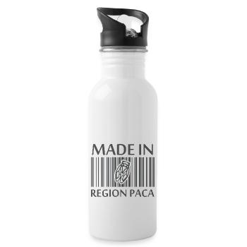 Provence Alpes Côte d'Azur Made in PACA Cigale - Gourde avec paille intégrée - blanc - Droite