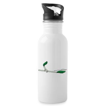 by starting - Water bottle with straw - white - Right