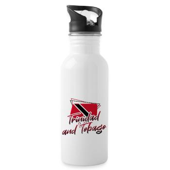Trinité-et-Tobago - Gourde avec paille intégrée - blanc - Droite