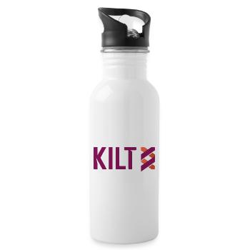 KILT Crypto Credentials for Web 3.0 Blockchain BTC - Water bottle with straw - white - Right