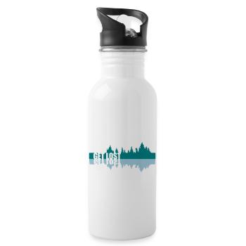Mirroring Get Lost - Water bottle with straw - white - Right