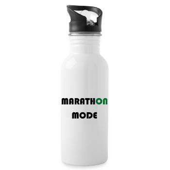 Triathlon Natation Vélo Run Marathon - Gourde avec paille intégrée - blanc - Droite