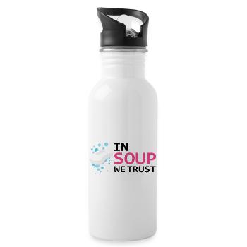 Soap Making Design for Soap Maker Designs - Water bottle with straw - white - Right