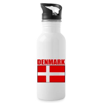 Denmark - Water bottle with straw - white - Right