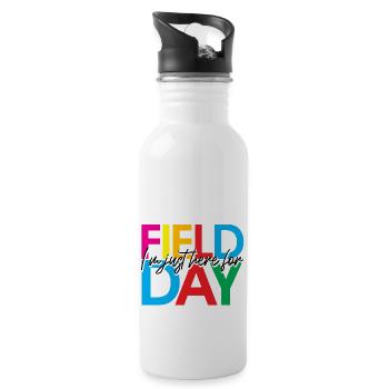 I'm Just Here For Field Day 39 - Water bottle with straw - white - Right
