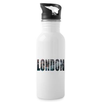 London - Water bottle with straw - white - Right