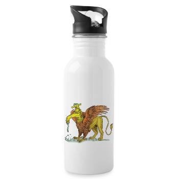 THE TAP - Water bottle with straw - white - Right