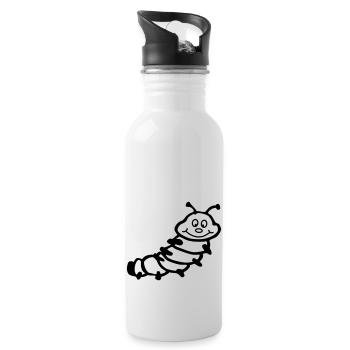 Caterpillar - Water bottle with straw - white - Right