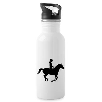 Rider - Water bottle with straw - white - Right